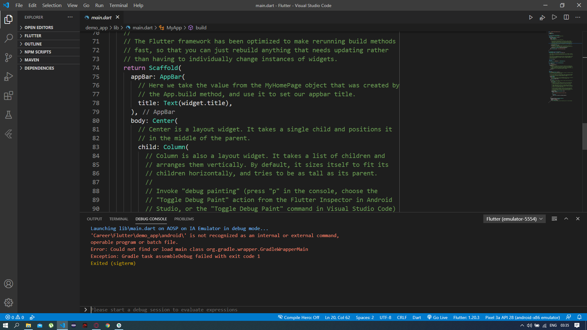 error: could not find or load main class org.gradle.wrapper.gradlewrappermain​